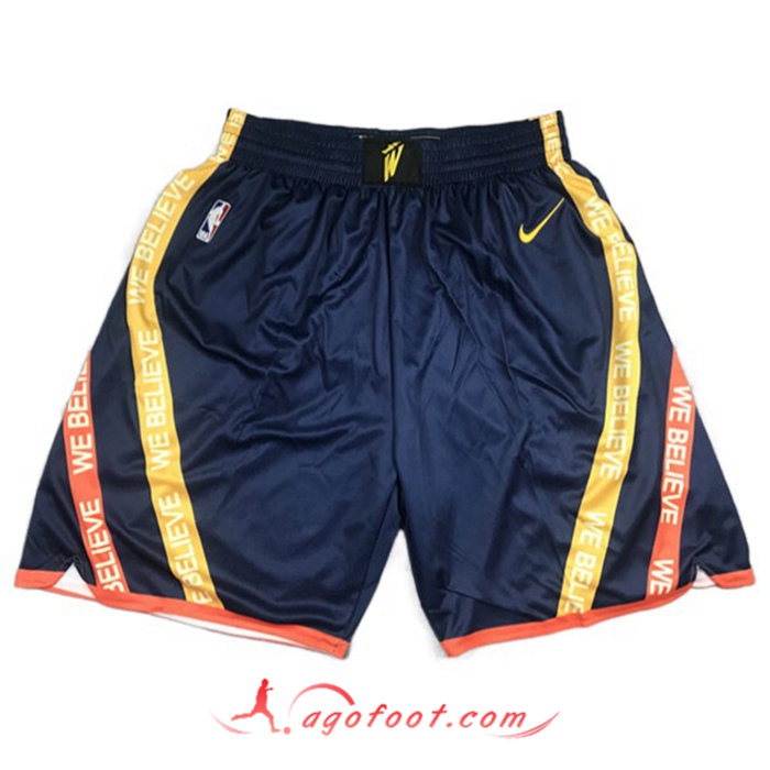 Shorts NBA Golden State Warriors Bleu Foncé