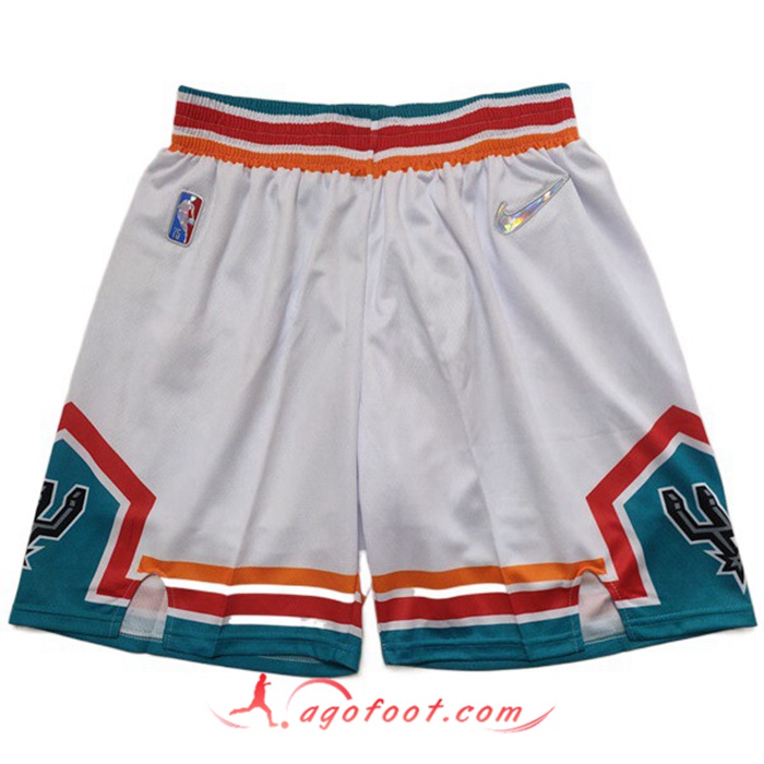 Shorts NBA San Antonio Spurs Blanc