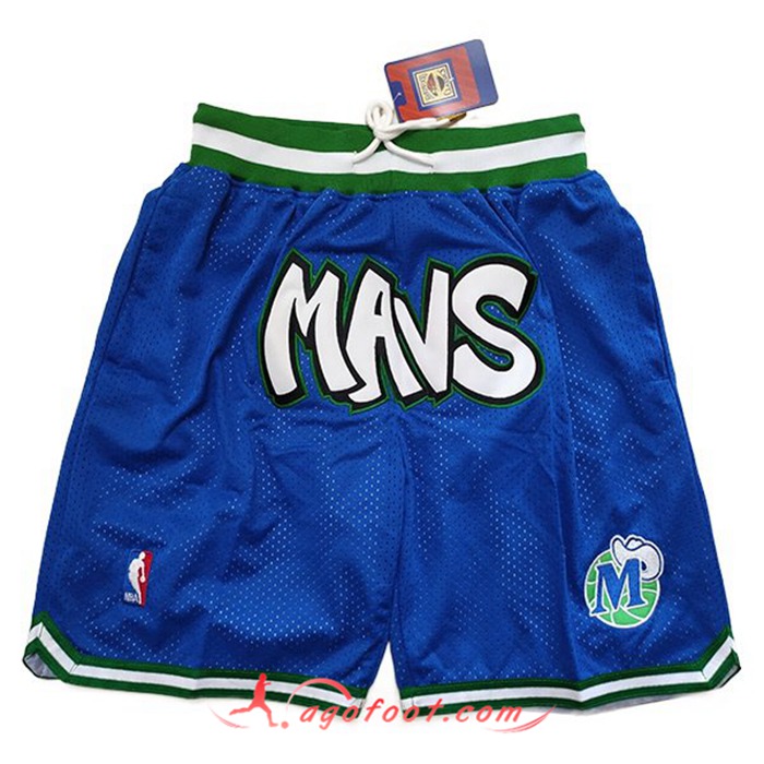 Shorts NBA Dallas Mavericks Bleu