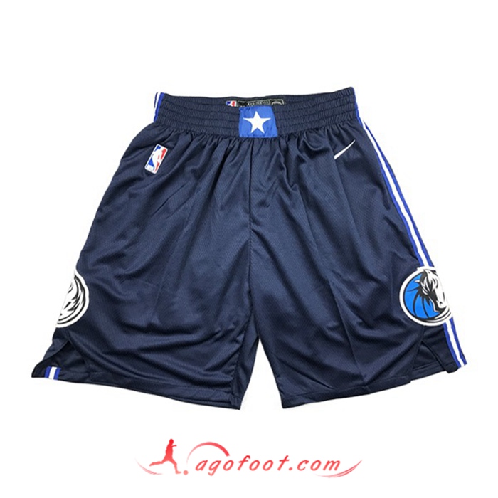 Shorts NBA Dallas Mavericks Bleu Foncé