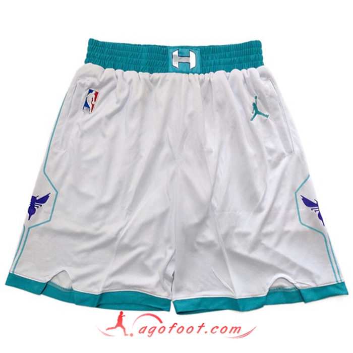 Shorts NBA Charlotte Hornets Blanc