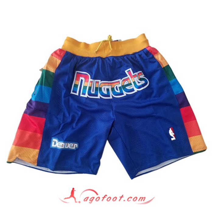 Shorts NBA Denver Nuggets Bleu