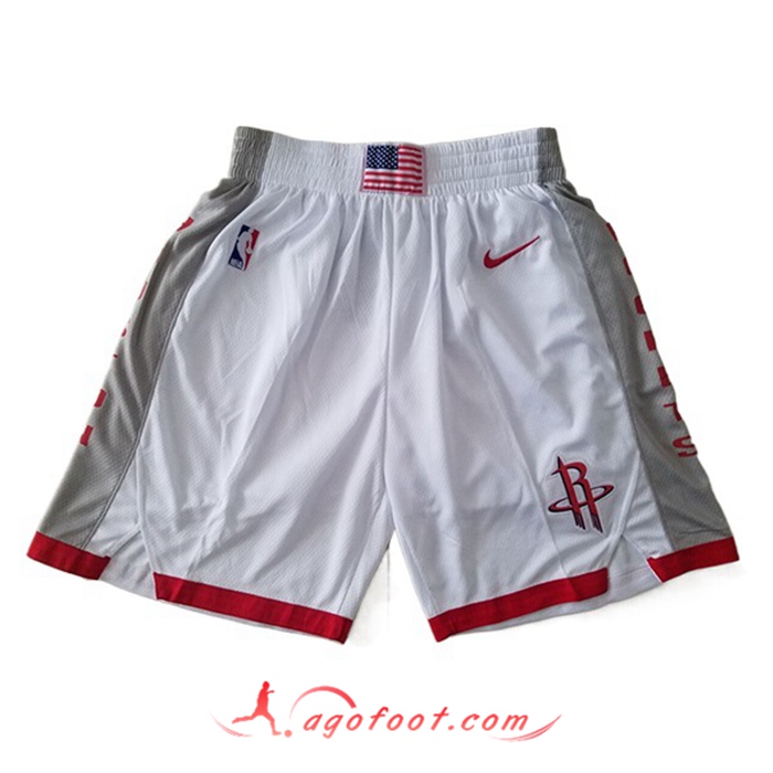 Shorts NBA Houston Rockets Blanc