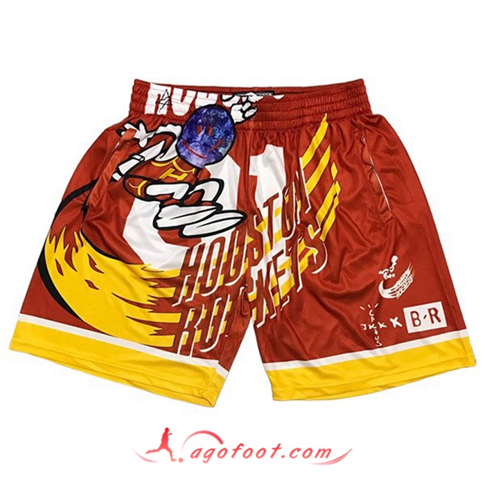 Shorts NBA Houston Rockets Rouge