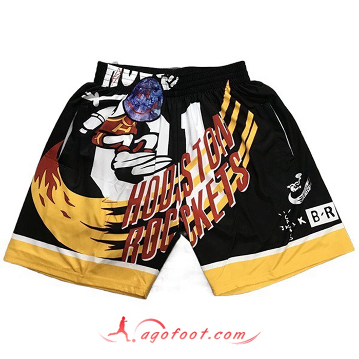 Shorts NBA Houston Rockets Noir