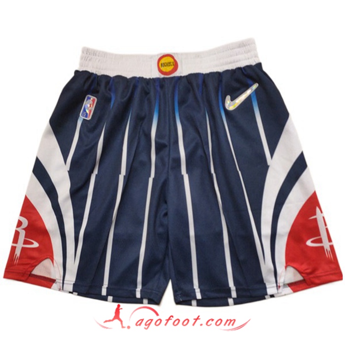 Shorts NBA Houston Rockets Bleu Foncé