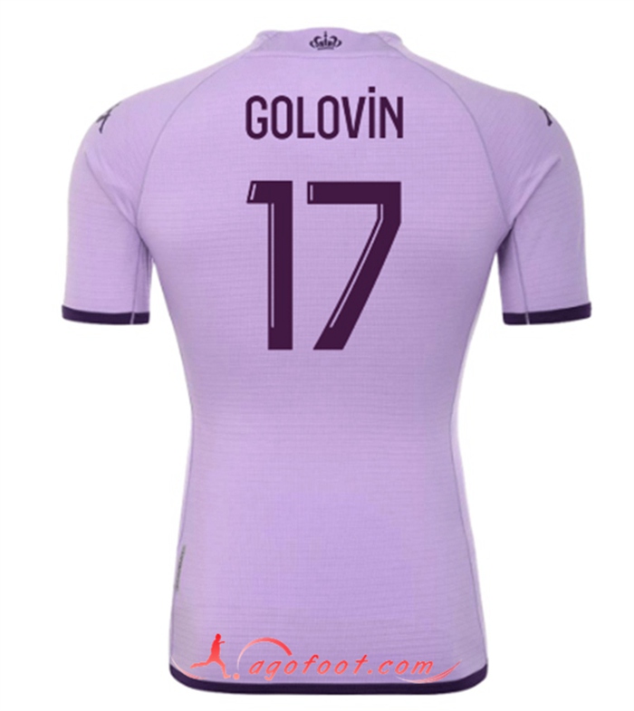 Maillot de Foot AS Monaco (GOLOVIN #17) 2022/2023 Third