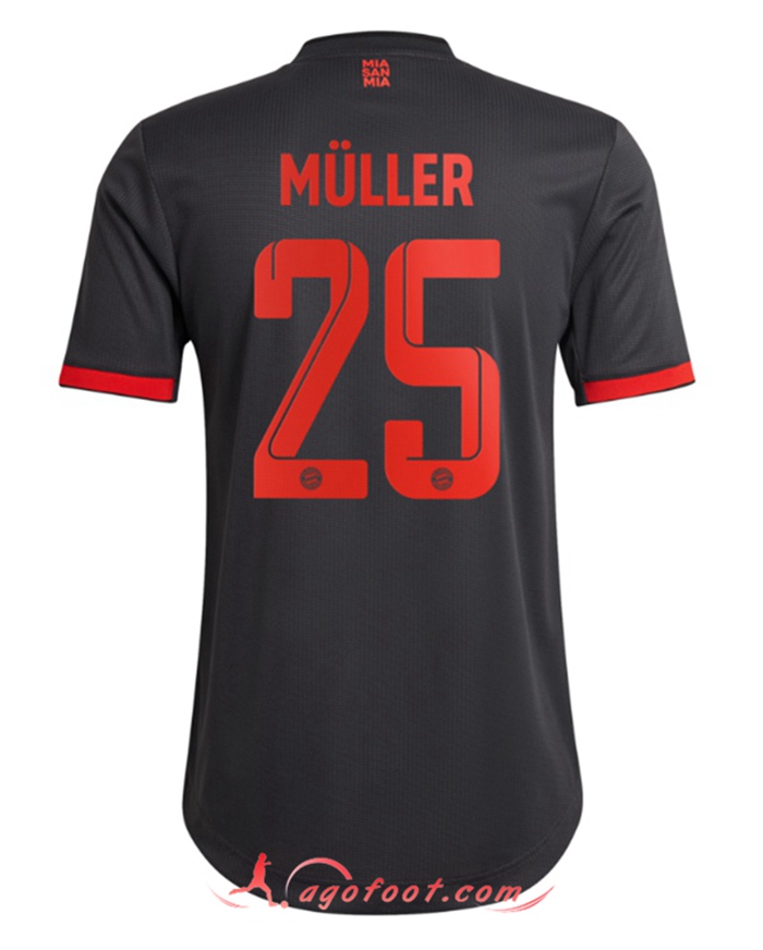 Maillot de Foot Bayern Munich (MÜLLER #25) 2022/2023 Third