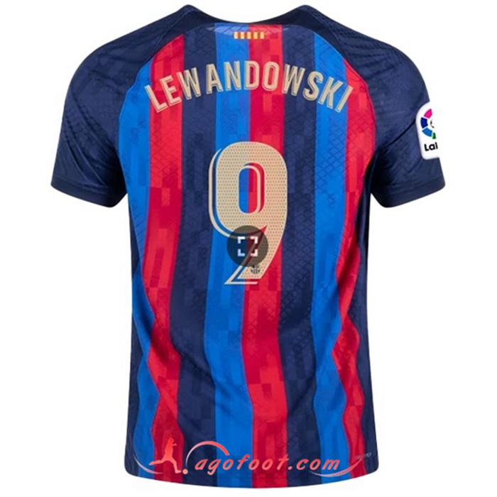 Maillot de Foot FC Barcelone (LEWANDOWSKI #9) 2022/2023 Domicile