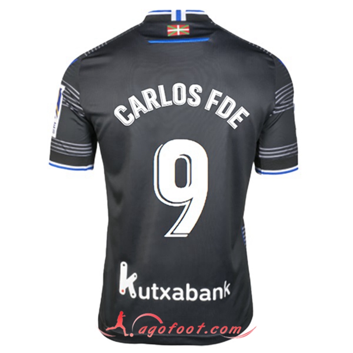 Maillot de Foot Real Sociedad (CARLOS FDEZ #9) 2022/2023 Exterieur