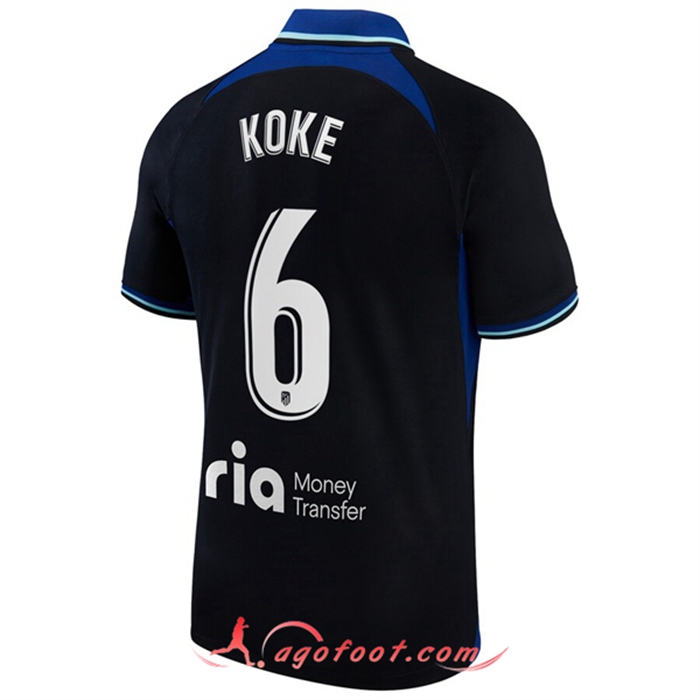 Maillot de Foot Atletico Madrid (KOKE #6) 2022/2023 Exterieur