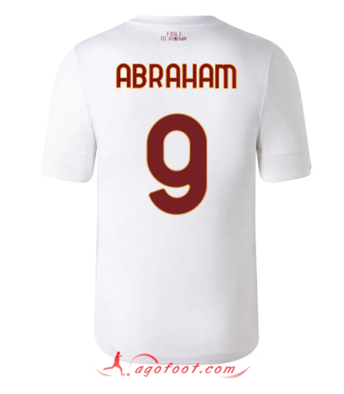 Maillot de Foot As Rome (ABRAHAM #9) 2022/2023 Exterieur