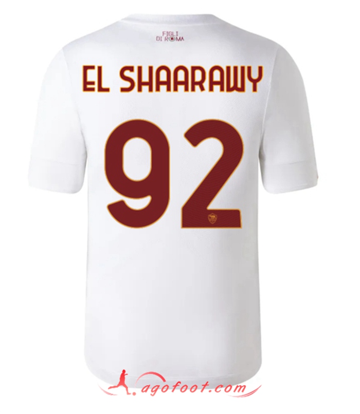 Maillot de Foot As Rome (EL SHAARAWY #92) 2022/2023 Exterieur