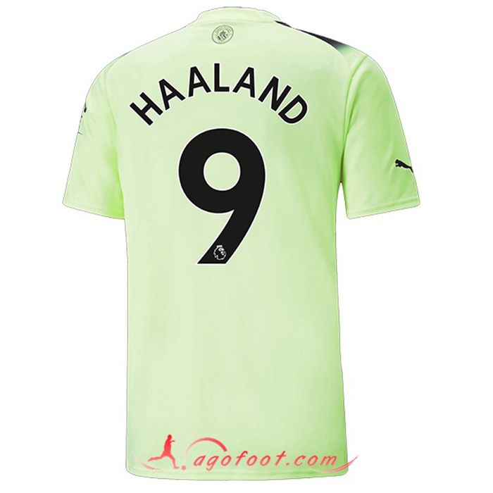 Maillot de Foot Manchester City (HAALAND #9) 2022/2023 Third