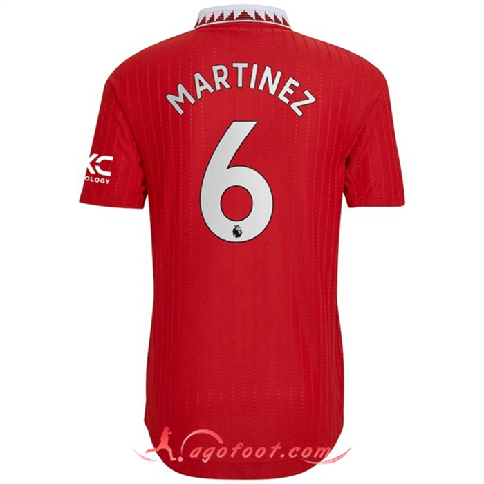 Maillot de Foot Manchester United (MARTÍNEZ #6) 2022/2023 Domicile