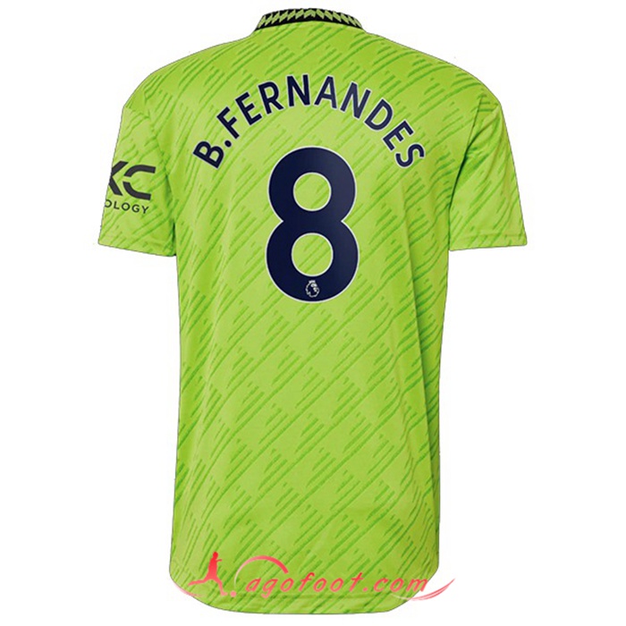 Maillot de Foot Manchester United (B. FERNANDES #8) 2022/2023 Third