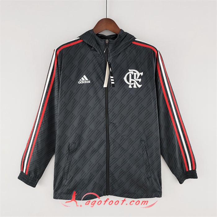 Coupe-Vent Flamengo Noir/Blanc 2022/2023
