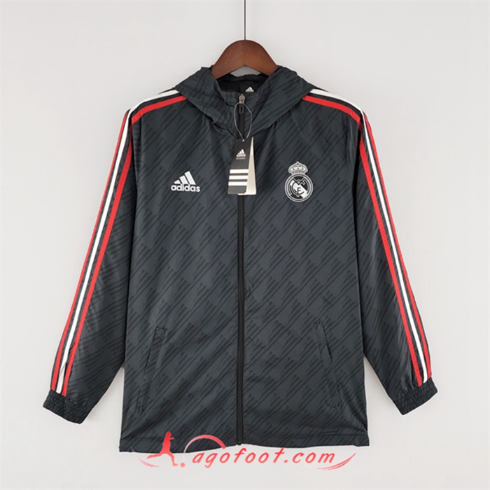 Coupe-Vent Real Madrid Noir 2022/2023