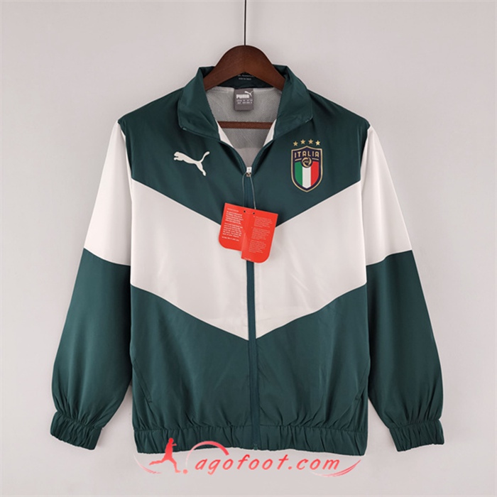 Coupe-Vent Italie Vert/Blanc 2022/2023