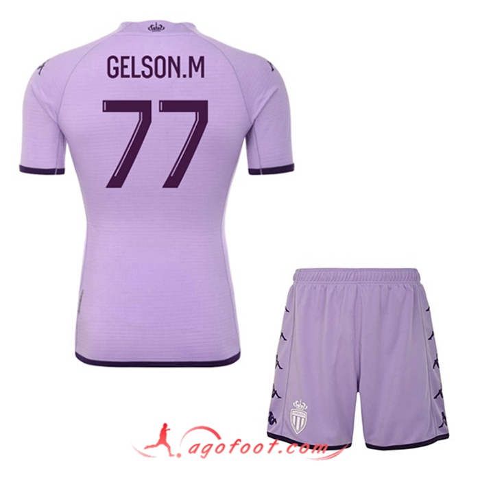 Maillot de Foot AS Monaco (GELSON.M #77) Enfant Third 2022/2023