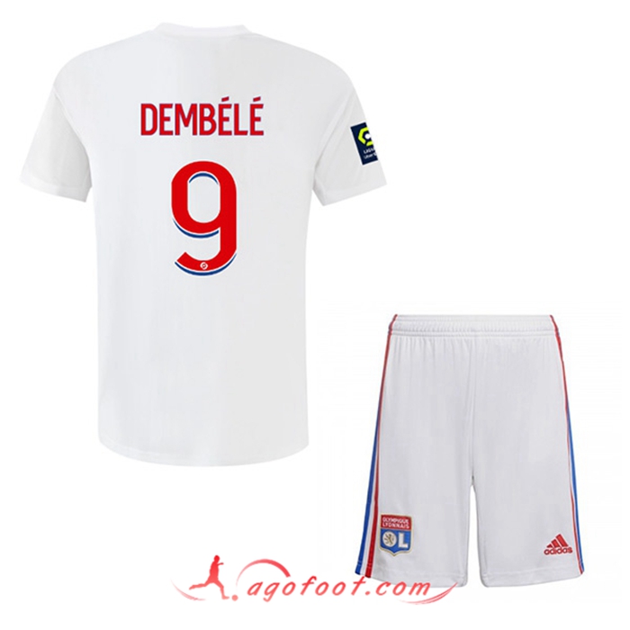 Maillot de Foot Lyon (DEMBÉLÉ #9) Enfant Domicile 2022/2023