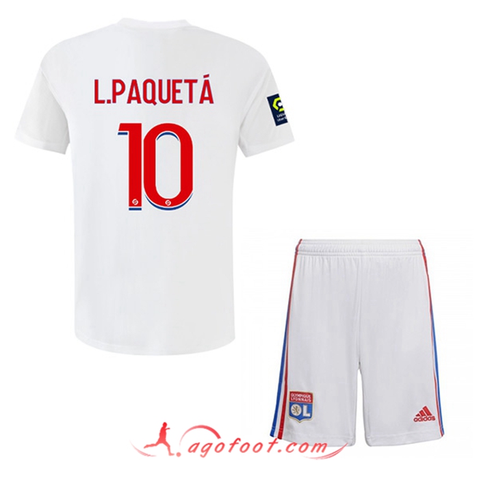 Maillot de Foot Lyon (L.PAQUETÁ #10) Enfant Domicile 2022/2023