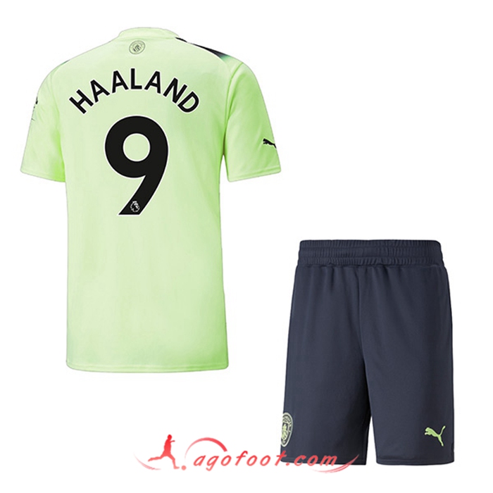 Maillot de Foot Manchester City (HAALAND #9) Enfant Third 2022/2023