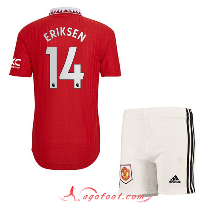 Maillot de Foot Manchester United (ERIKSEN #14) Enfant Domicile 2022/2023