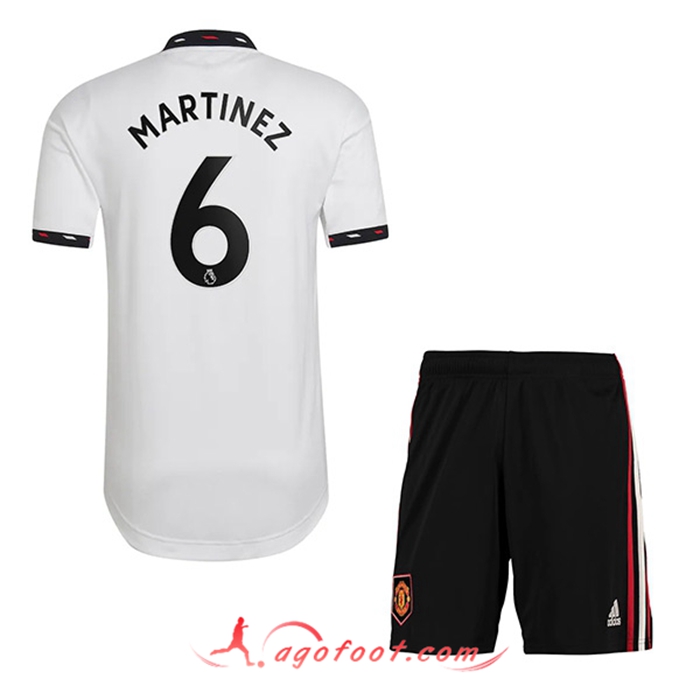 Maillot de Foot Manchester United (MARTÍNEZ #6) Enfant Exterieur 2022/2023