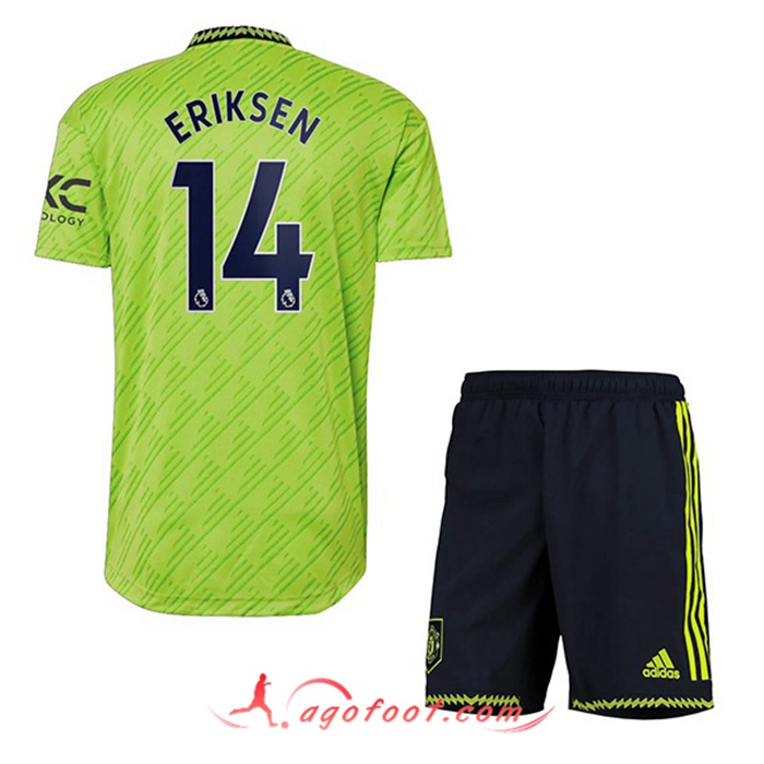 Maillot de Foot Manchester United (ERIKSEN #14) Enfant Third 2022/2023