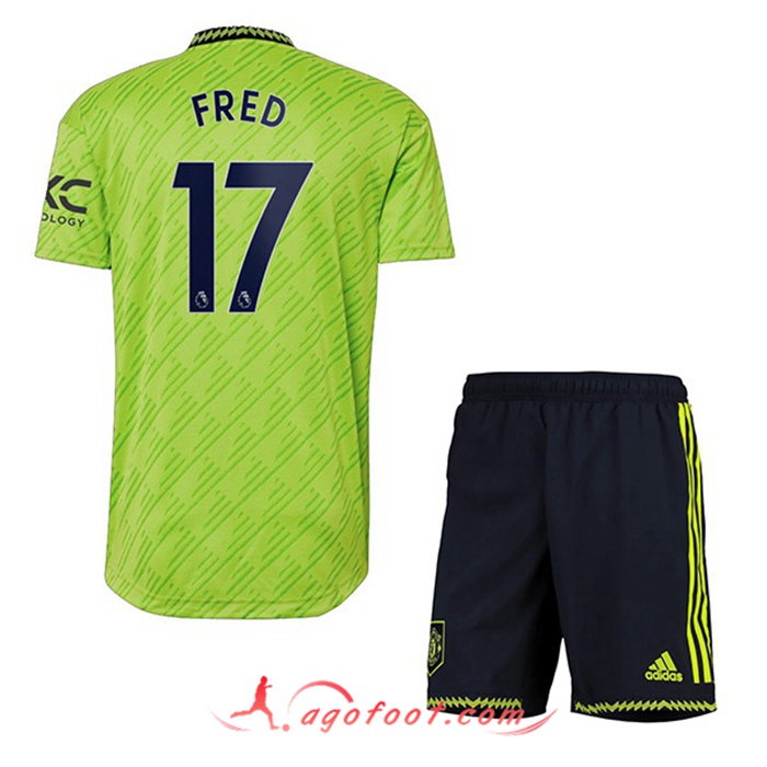 Maillot de Foot Manchester United (FRED #17) Enfant Third 2022/2023