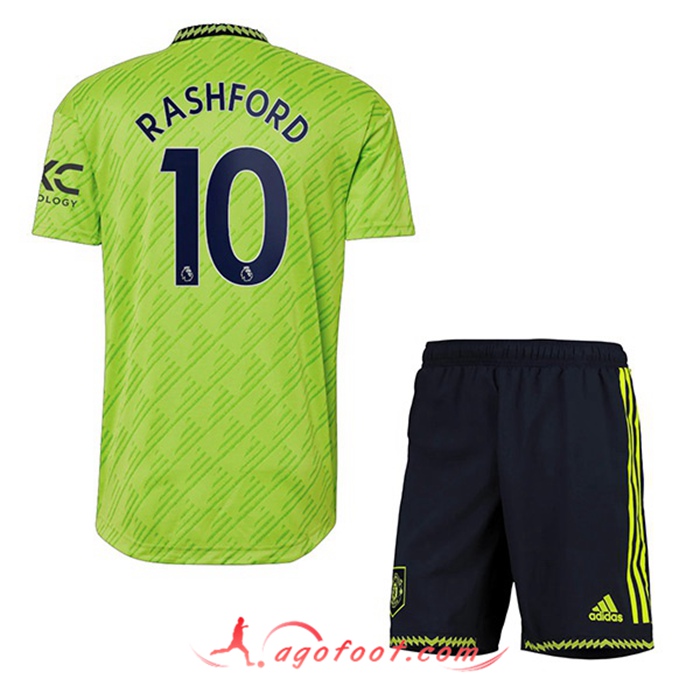 Maillot de Foot Manchester United (RASHFORD #10) Enfant Third 2022/2023