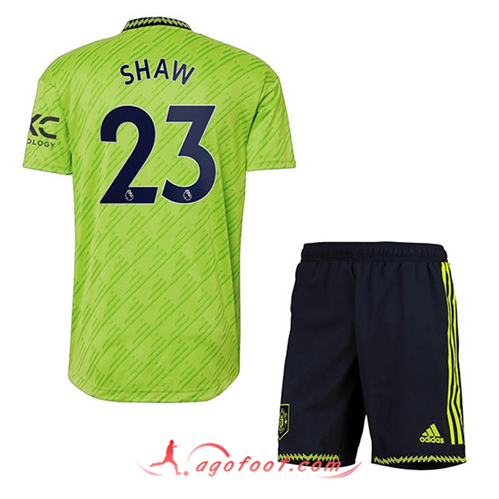 Maillot de Foot Manchester United (SHAW #23) Enfant Third 2022/2023