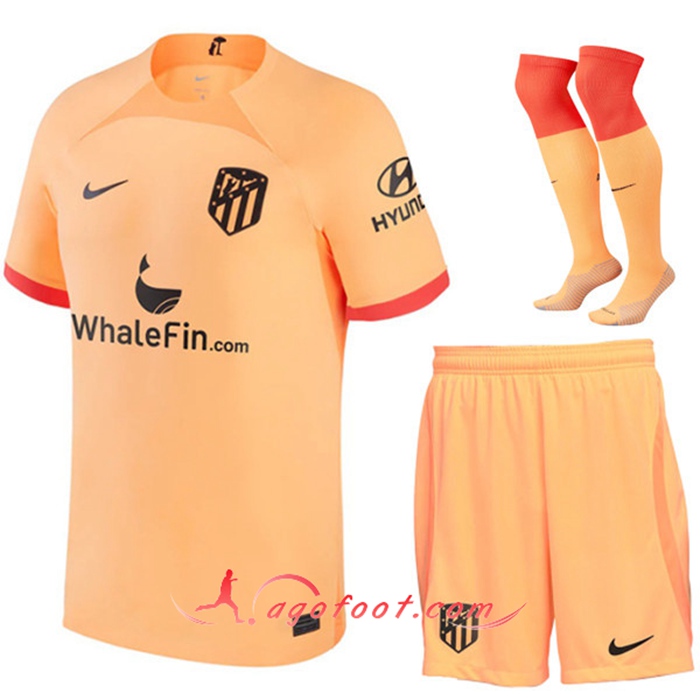Ensemble Maillot Foot Atletico Madrid Third (Short + Chaussettes) 2022/2023