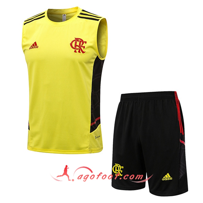 Ensemble Training Debardeur + Shorts Flamenco Jaune 2022/2023