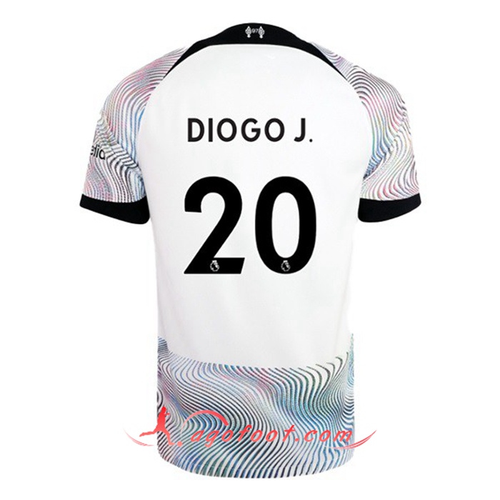Maillot de Foot Liverpool (DIOGO J. #20) 2022/2023 Exterieur