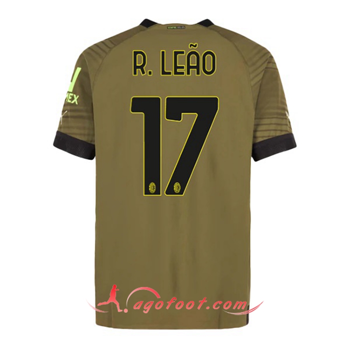 Maillot de Foot Milan AC (R. LEÃO #17) 2022/2023 Third