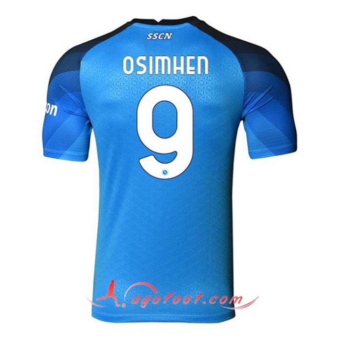 Maillot de Foot SSC Naples (OSIMHEN #9) 2022/2023 Domicile