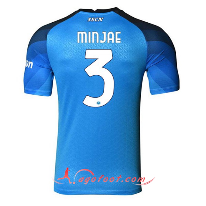 Maillot de Foot SSC Naples (MINJAE #3) 2022/2023 Domicile