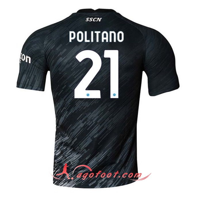 Maillot de Foot SSC Naples (POLITANO #21) 2022/2023 Third