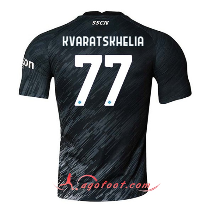 Maillot de Foot SSC Naples (KVARATSKHELIA #77) 2022/2023 Third