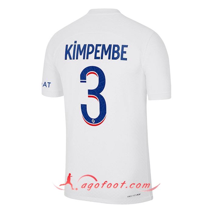 Maillot de Foot PSG (KIMPEMBE #3) 2022/2023 Third