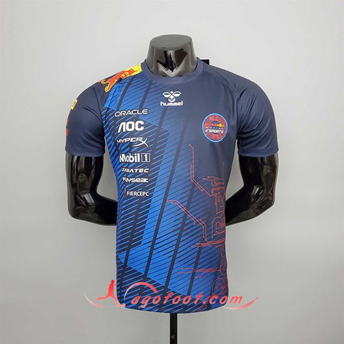 T-Shirt F1 RedBull Racing Team Bleu 2022 Esports Version