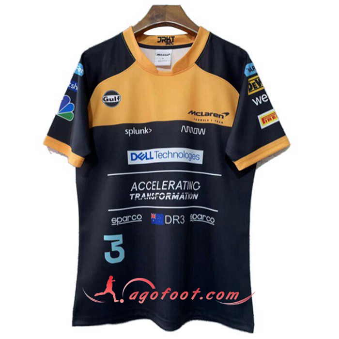 T-Shirt F1 McLaren Team Orange/Noir 2022