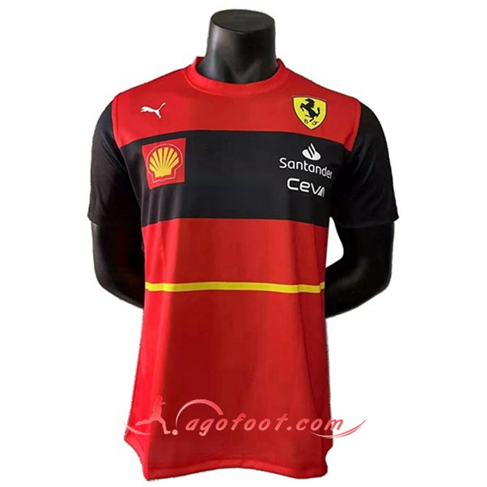 T-Shirt F1 Scuderia Ferrari Team Rouge 2022