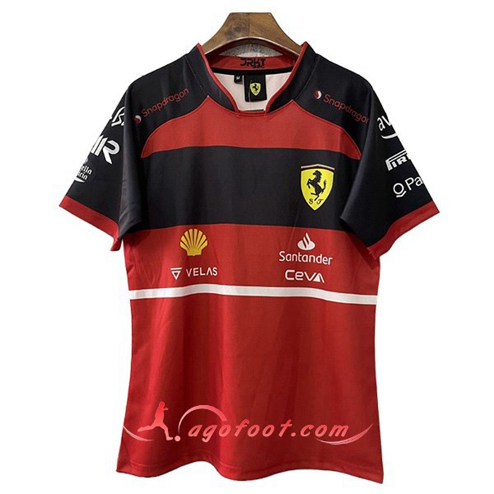 T-Shirt F1 Scuderia Ferrari Team Rouge 2022
