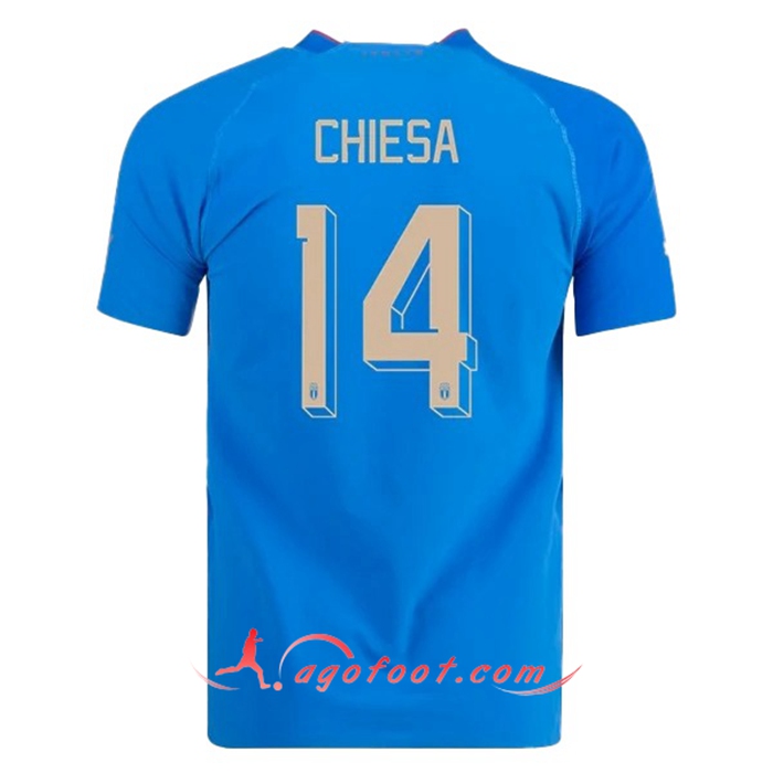 Maillot Equipe Foot Italie (CHIESA #14) 2022/2023 Domicile