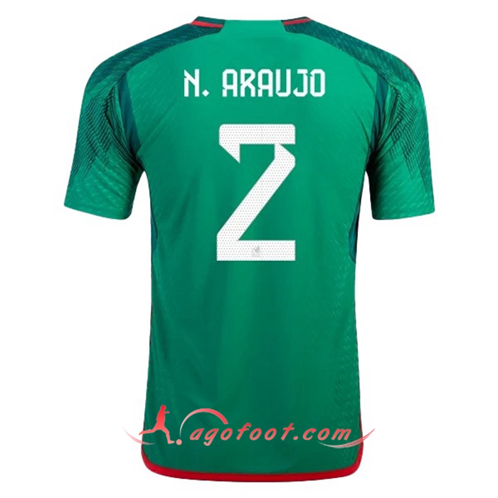 Maillot Equipe Foot Mexique (N. ARAUJO #2) 2022/2023 Domicile