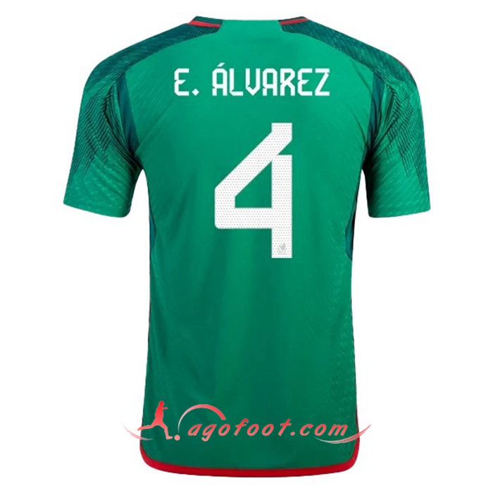 Maillot Equipe Foot Mexique (E. ÁLVAREZ #4) 2022/2023 Domicile