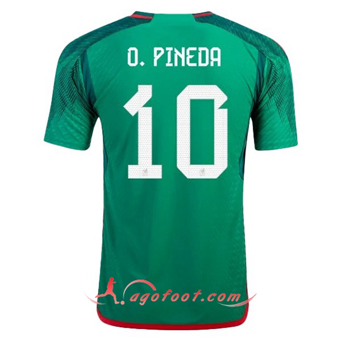 Maillot Equipe Foot Mexique (O. PINEDA #10) 2022/2023 Domicile